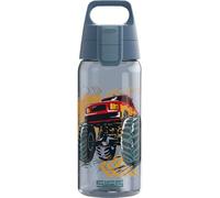 Sigg Gourde Tritan Renew pour enfant - Total Color ONE Kids Monster Truck - Convient pour les boissons gazeuses - Passe au lave-vaisselle - Anti-fuite - Sans BPA - Sport et l'école - Bleu - 0,5 l
