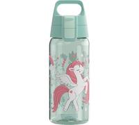 Sigg Gourde Tritan Renew pour enfant - Total Color ONE Kids Uniflower - Convient pour les boissons gazeuses - Passe au lave-vaisselle - Anti-fuite - Sans BPA - Sport et l'école - Vert menthe - 0,5 l