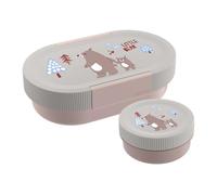 Sigg Lumo Bear Family - Boîte à déjeuner pour enfant avec boîte supplémentaire - Boîte à déjeuner légère arc-en-ciel - 2 en 1 - Sans BPA - 0,8 l