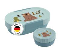 Sigg Lumo Brown Bear - Boîte à déjeuner pour enfant avec boîte supplémentaire - Boîte à déjeuner légère licorne - 2 en 1 - Sans BPA - 0,8 l