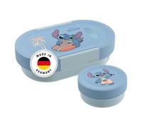 SIGG - LUMO Kids Boîte à déjeuner Disney Stitch Surfing Plus - Coque intérieure et boîte à goûter anti-fuite - Passe au micro-ondes et au lave-vaisselle - Sans BPA - Légère - Pour l'école, la crèche