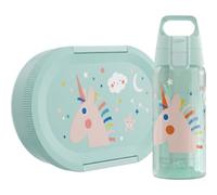 Sigg LUMO Kids Set Unistars - Gourde Viva One pour enfant 0,5 l et boîte à déjeuner LUMO Kids 0,8 l - Passe au micro-ondes et au lave-vaisselle - Sans BPA - Légère - Pour l'école, la crèche et les