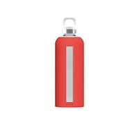 SIGG Star Bouteille d'eau (0.5 L / 0.85 L), Gourde hermétique sans substances nocives, Bouteille en verre résistante à la chaleur avec enveloppe en silicone souple