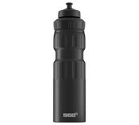 Sigg - Gourde Aluminium - WMB Sports Black Touch - Avec Bouchon Sport 3 étages - Certifiée Neutre En CO2 - Étanche & Légère - Sans BPA - Pour Sport, Camping, Randonnée, Vélo - Noir - 0,75L