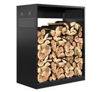 Sightlife grand porte buche interieur, range buches exterieur, ventilateur poele à bois, rangement bois interieur, 100cm*70cm*123cm