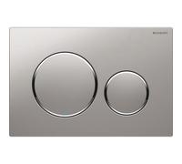 Sigma20 Plaque de déclenchement double touche, Chrome mat/brillant (115.882.JQ.1)