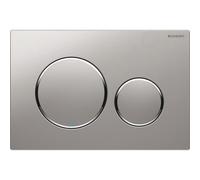Sigma20 Plaque de déclenchement double touche, Chrome mat/brillant (115.882.JQ.1)