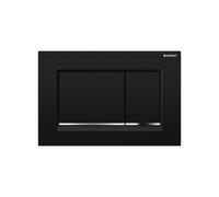 Geberit Plaque de déclenchement Sigma20 Square 115.883.KM.1 noir / chromé brillant