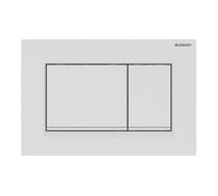 Geberit Bouton de chasse Sigma20 115.883.01.1 double chasse pour WC blanc mat