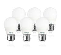 Sigmaled lighting - Ampoule LED E27 6W (équivalent 50W) - 550 Lumen - Blanc neture 4000K - Culot Edison à Vis E27 - Lampe LED G45 mini Globe - Lot de 6