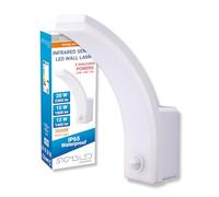 Sigmaled lighting, Applique Murale LED Extérieur IP65, détecteur de mouvement (désactivable), 3 Puissances 20W-2300lm, 15W-1800lm, 12W-1400lm, Lumière chaude, Lampe Extérieur Murale blanche