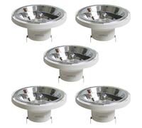SIGMALED LIGTHING - SPOT LED AR111 G53 14W (équivalent 110W halogène) - 1000 lumens - Blanc Chaud 3000K - 12V DC/AC - Ampoule AR111 - LOT de 5 SPOTS