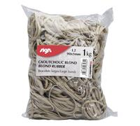 Sign Elastique 90 x 5 mm en caoutchouc blond de qualité supérieure - Sachet de 1 kg