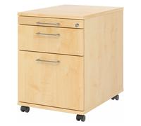 SIGNA AC20 BS - Caisson bureau sur roulettes Érable Poignée à étrier en métal