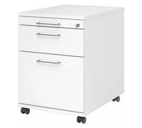 SIGNA AC20 - Caisson bureau sur roulettes Poignée à étrier en métal Blanc