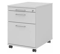 SIGNA AC20 - Caisson bureau sur roulettes Poignée à étrier en métal Gris