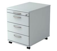 SIGNA AC30 BM - Caisson bureau sur roulettes Gris poignée arche métal