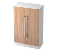 SIGNA G 7550 poignée chrome métal Blanc/Noyer