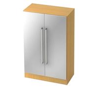 SIGNA G 7550 poignée chrome métal Hêtre/Argent