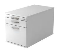SIGNA TC20 BM - Caisson bureau sur roulettes Blanc poignée arche métal