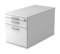 SIGNA TC20 - Caisson bureau sur roulettes poignée arche métal Blanc