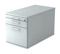 SIGNA TC20 - Caisson bureau sur roulettes poignée de bastingage plastique Gris