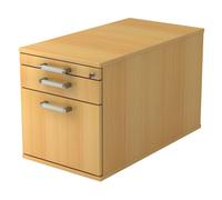 SIGNA TC20 CE - Caisson bureau sur roulettes Hêtre poignée chrome métal