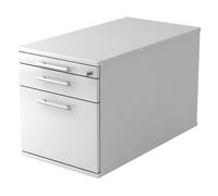 SIGNA TC20 RE - Caisson bureau sur roulettes Blanc poignée de bastingage plastique