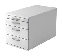 SIGNA TC30 BM - Caisson bureau sur roulettes Blanc poignée arche métal