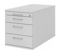 SIGNA TC30 - Caisson bureau sur roulettes Poignée à étrier en métal Gris
