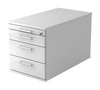 SIGNA TC30 RE - Caisson bureau sur roulettes Blanc poignée de bastingage plastique