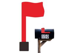 Signal de boîte aux lettres, drapeau de boîte aux lettres, alerte antirouille de rechange, kit facile à installer, support adhésif, bâton de drapeaux pour indicateur extérieur de livraison du
