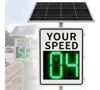 Signal radar solaire pour la détection de la vitesse, signaux LED à énergie solaire pour la limite de vitesse, avec retour immédiat et contrôle à distance, degré de protection IP65, portée de
