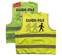 Signalétique.biz France - GILET DE SIGNALISATION GUIDE-FILE (WGILET_GF) - Vert fluo - L - -