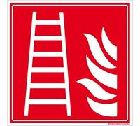 Signalétique.biz France - Panneau Échelle Incendie - sécurité Incendie - 250 x 250 mm - Plastique PVC 1,5 mm