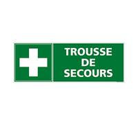 Signalétique.biz France - Panneau Trousse de Secours, Aluminium 2 mm, Format 350 x 125 mm