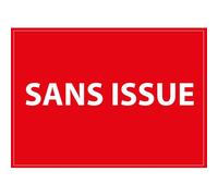 Signalétique d'information - Pictogramme Sans Issue - Blanc/rouge 210 x 150 mm Vinyle Souple Autocollant