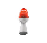 Signalisation combinée lumineuse et sonore SIRENA rouge, 230VAC