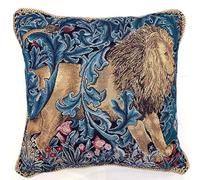Signare Designer Taie d'oreiller 45x45cm de Tapisserie pour Canapé Chaise Siège Salon - William Morris/The Lion CCOV-Art-Morris-5