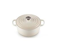 Le Creuset Cocotte Signature Fonte émaillée 24 cm 4,2 L ronde Meringue
