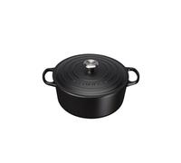 Cocotte Rond 24 cm Le Creuset Signature Fonte 21177240000430 Noir Mat