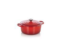 Signature - Casserole avec couverture - 26 cm - 5.3 L - rond - cerise