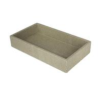 SIGNATURE HOME COLLECTION Petit Plateau avec Bordure en Similicuir Vert