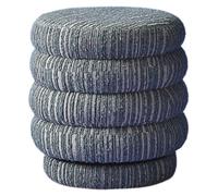 SIGNATURE - Pouf de table en tissu vert pivotant L46,5 cm - BIBENDUM