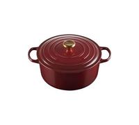 Cocotte Rond 28 cm Le Creuset Signature Fonte 21177289494441 Garnet
