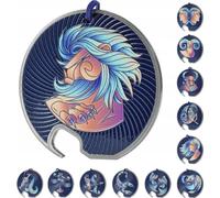 Signe astrologique Lion - Décapsuleur/ouvre-bouteille - Acier - Motif lion