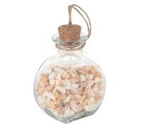 SIGNES GRIMALT Bouteille Décorative en Verre avec Coquillages - Style Bord de Mer et Marin - 10,5 cm