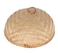 SIGNES GRIMALT Loche Alimentaire 34 cm en Bambou Tressé - Couvercle Protecteur Anti-Mouches pour Gâteaux, Fruits et Plats - Diamètre 34 cm, Hauteur 15 cm