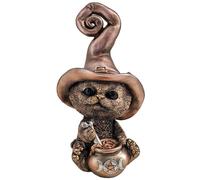 Signes Grimalt - ORIGEN Home Decor Chat Hibou Chouette Marron - 19x11x11cm