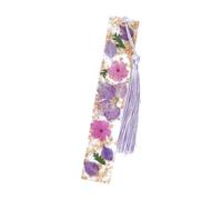Signet en résine - Marque-pages en résine de fleurs séchées Daisy Epoxy Book Marker,Cadeau de Noël pour marqueur de page floral pour femmes, filles, adultes et